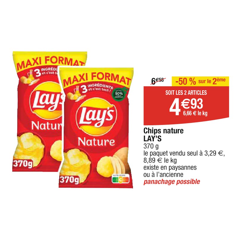 Chips nature LAY’S