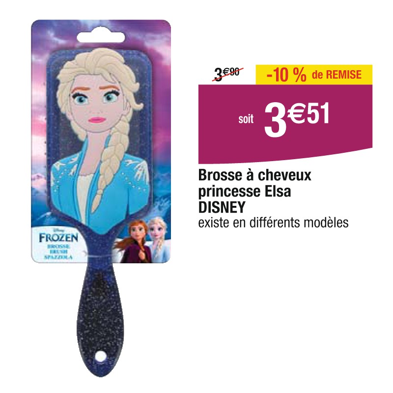 Brosse à cheveux princesse Elsa DISNEY