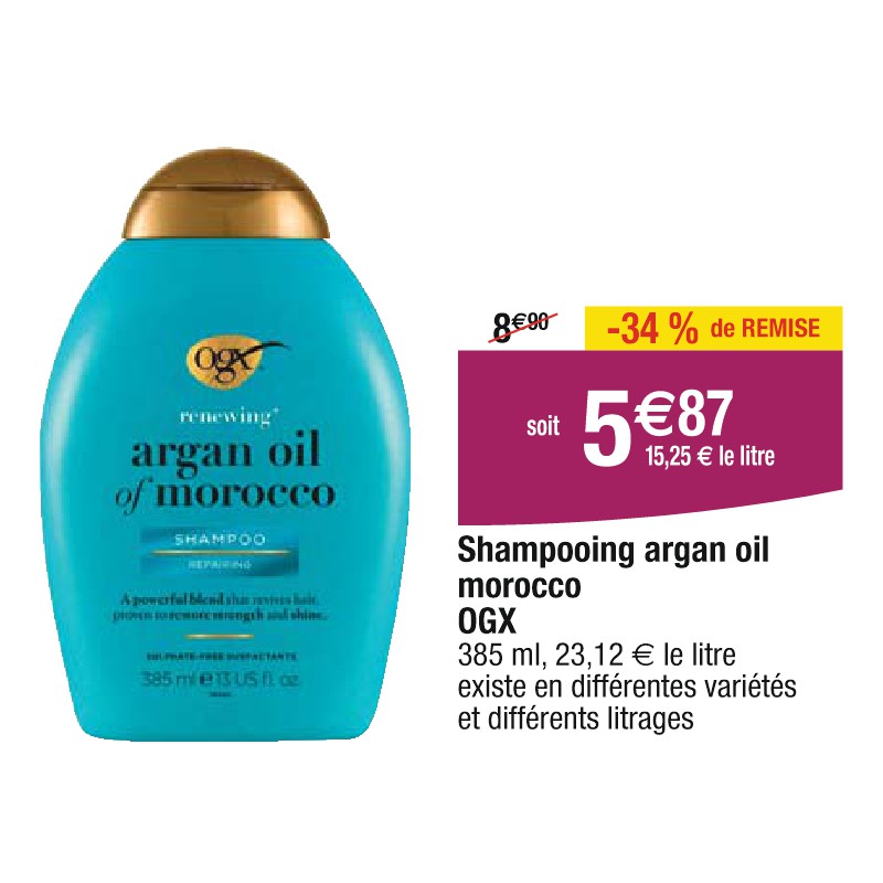 Shampooing argan oil morocco OGX