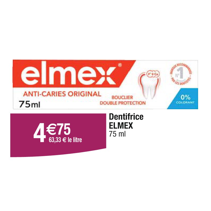 Dentifrice ELMEX