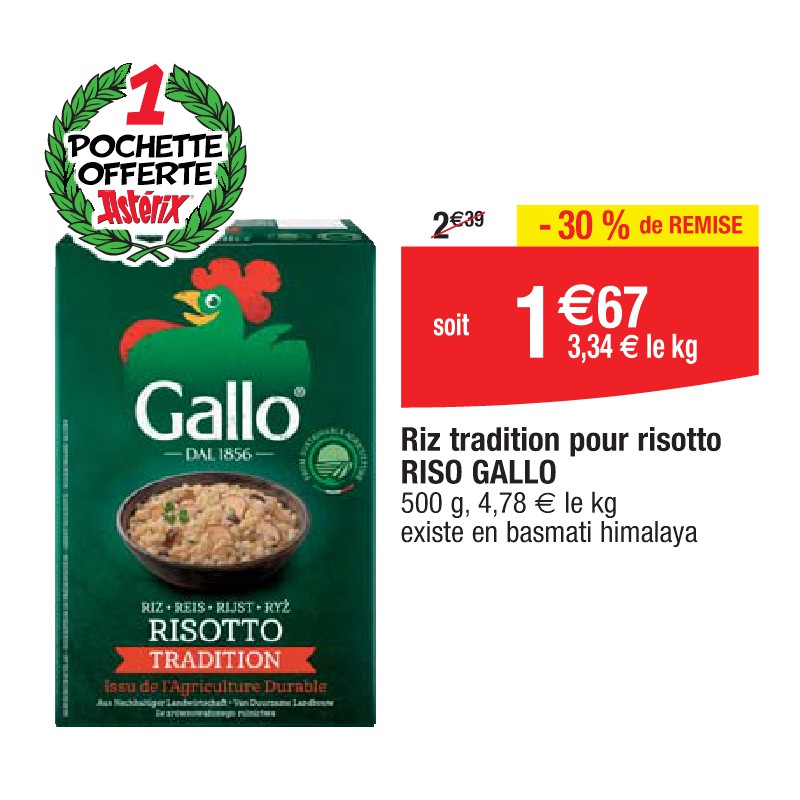 Riz tradition pour risotto RISO GALLO