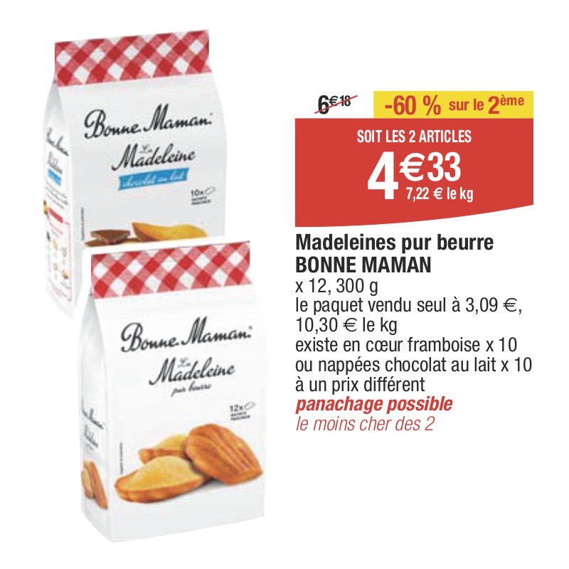 Madeleines pur beurre BONNE MAMAN