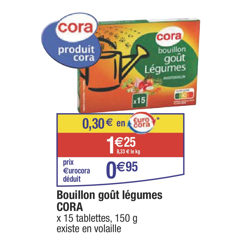 Bouillon goût légumes CORA