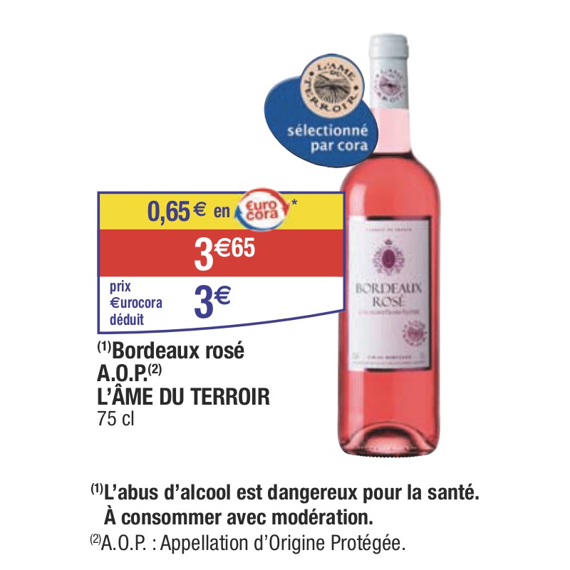 Bordeaux rosé A.O.P. L’ÂME DU TERROIR