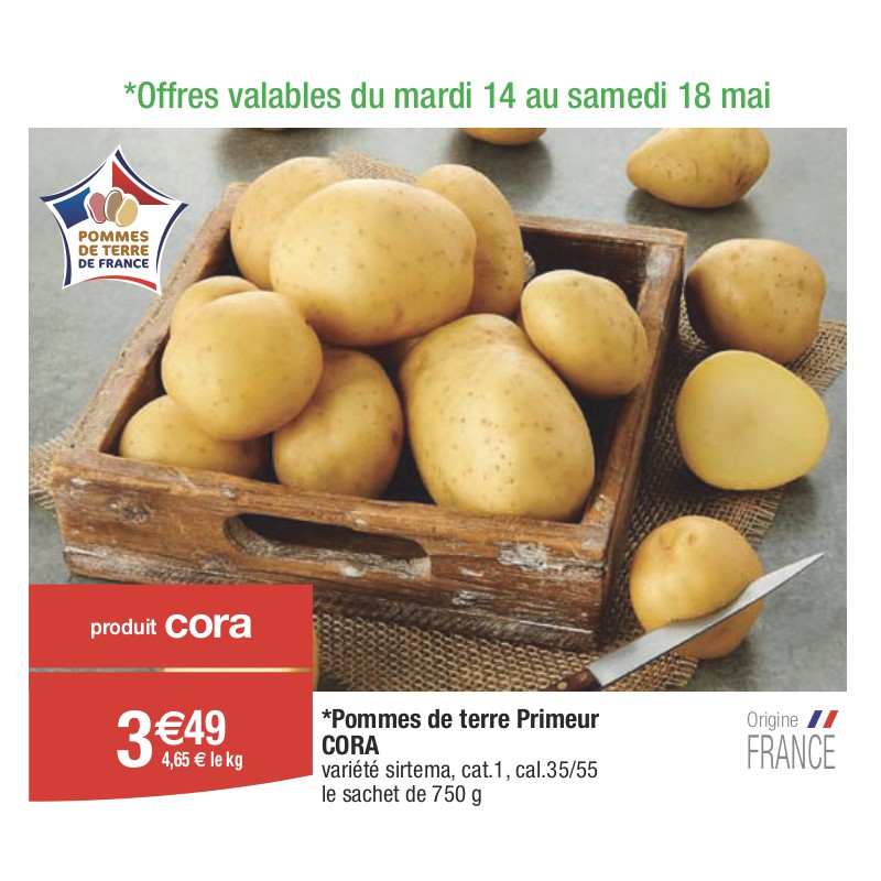 Pommes de terre Primeur CORA