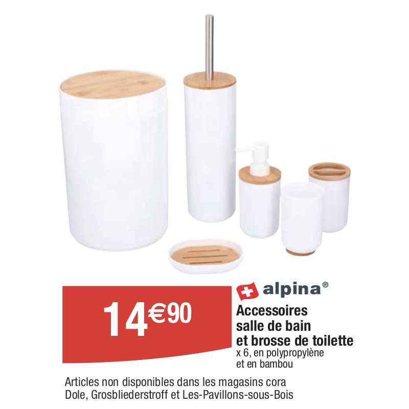 Accessoires salle de bain et brosse de toilette