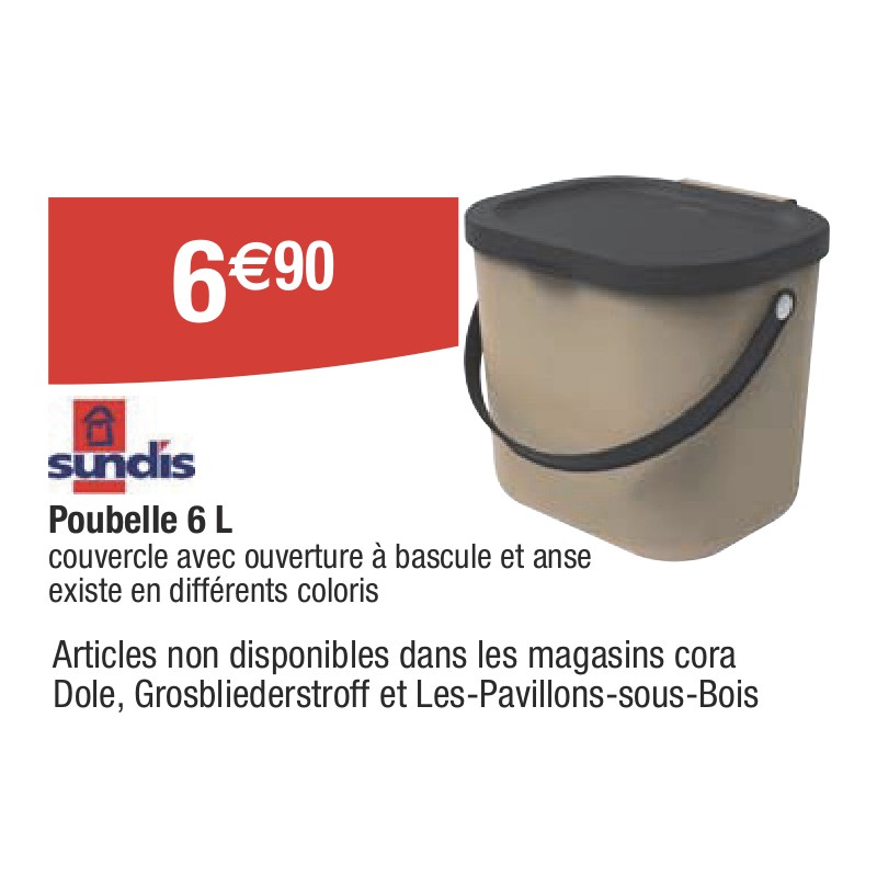 Poubelle 6 L