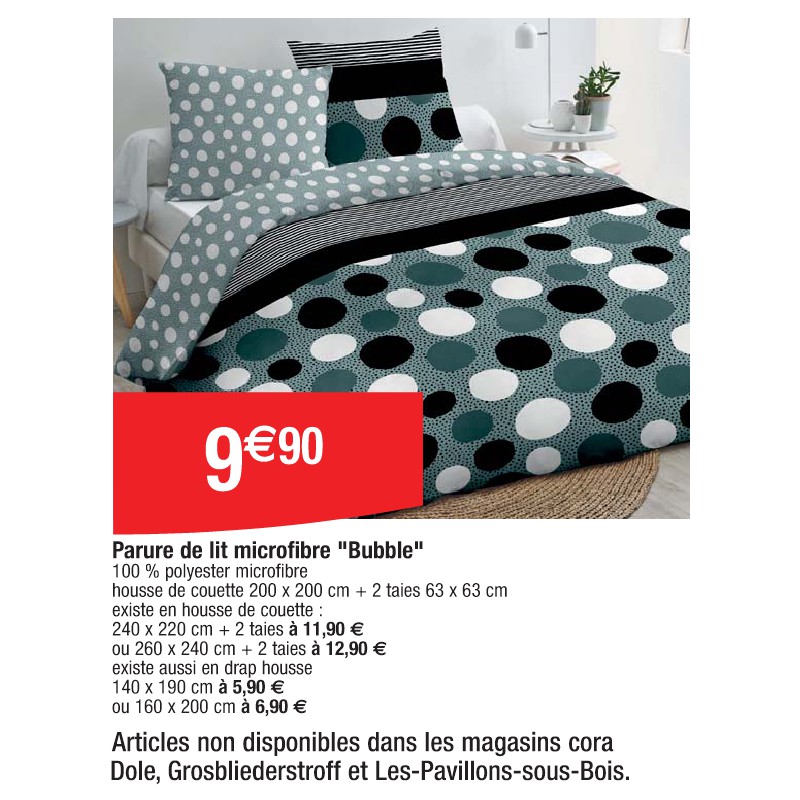 Parure de lit microfibre ''Bubble''