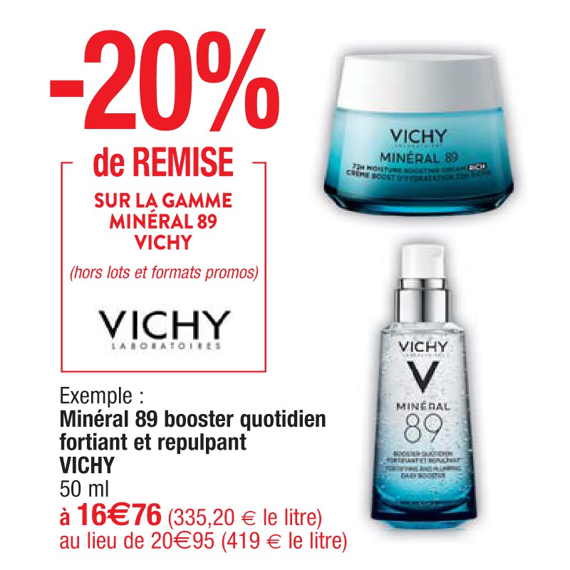 Minéral 89 booster quotidien fortiant et repulpant VICHY