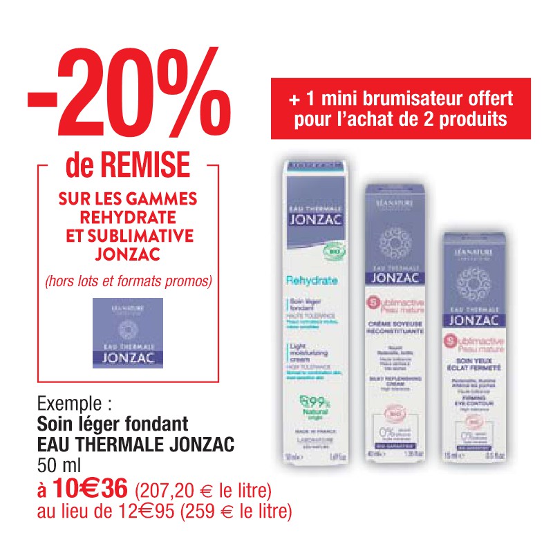 Soin léger fondant EAU THERMALE JONZAC