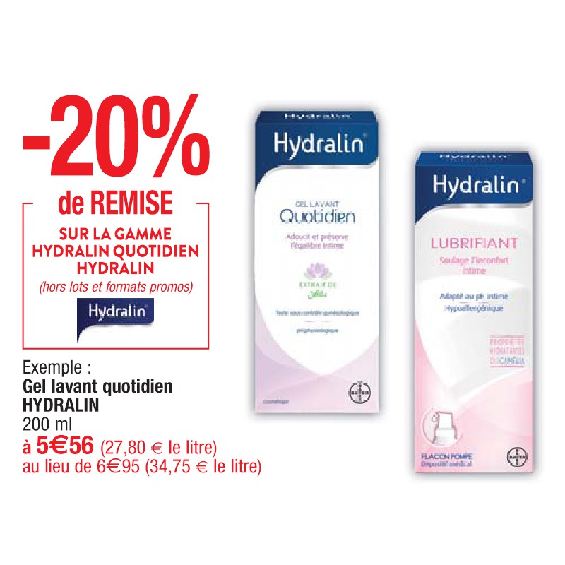 Gel lavant quotidien HYDRALIN