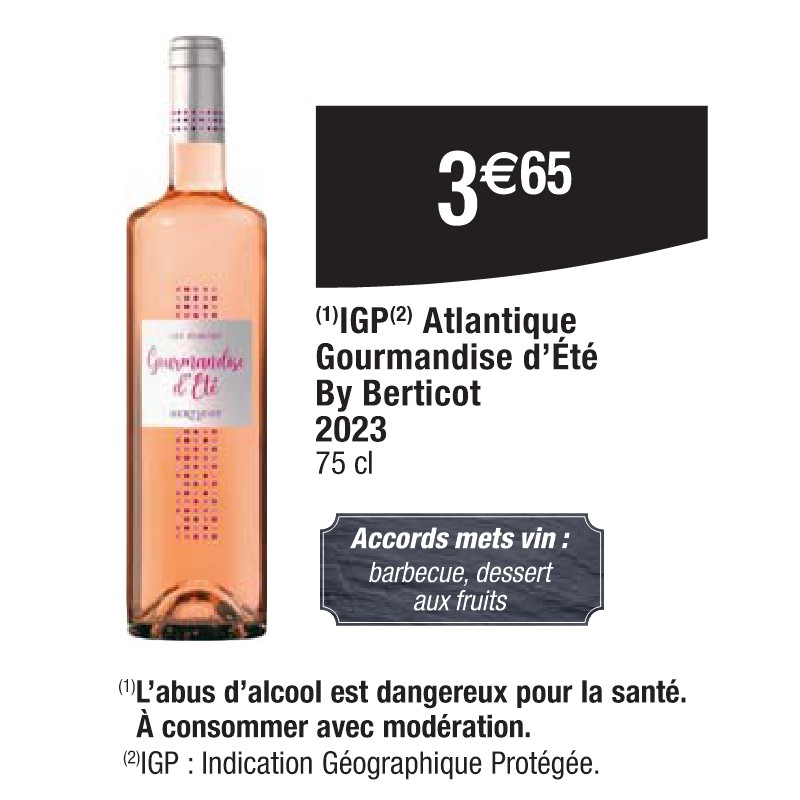 IGP Atlantique Gourmandise d’Été By Berticot 2023