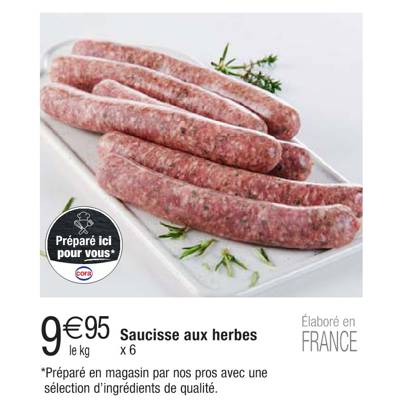 Saucisse aux herbes