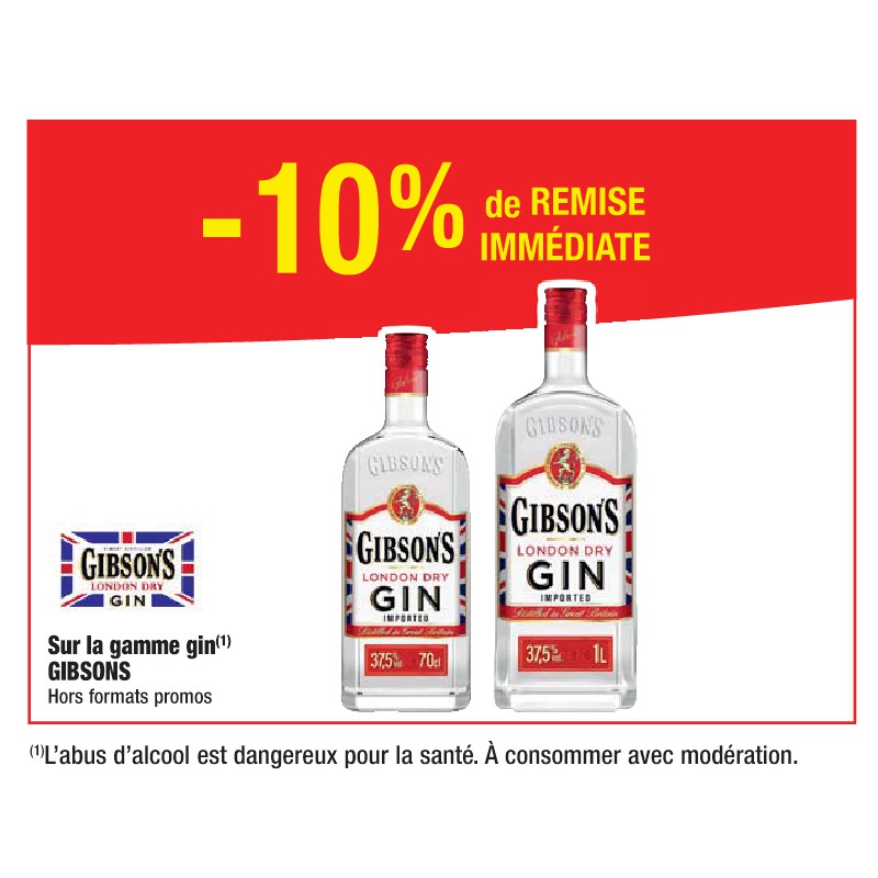 Gamme gin GIBSONS