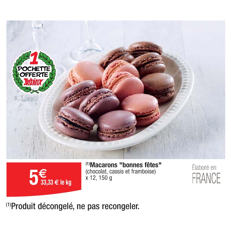 Macarons ''bonnes fêtes''