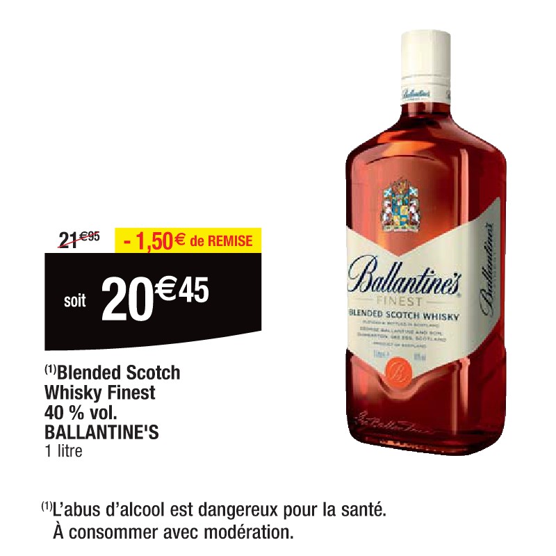 Blended Scotch Whisky Finest 40 % vol. BALLANTINE'S