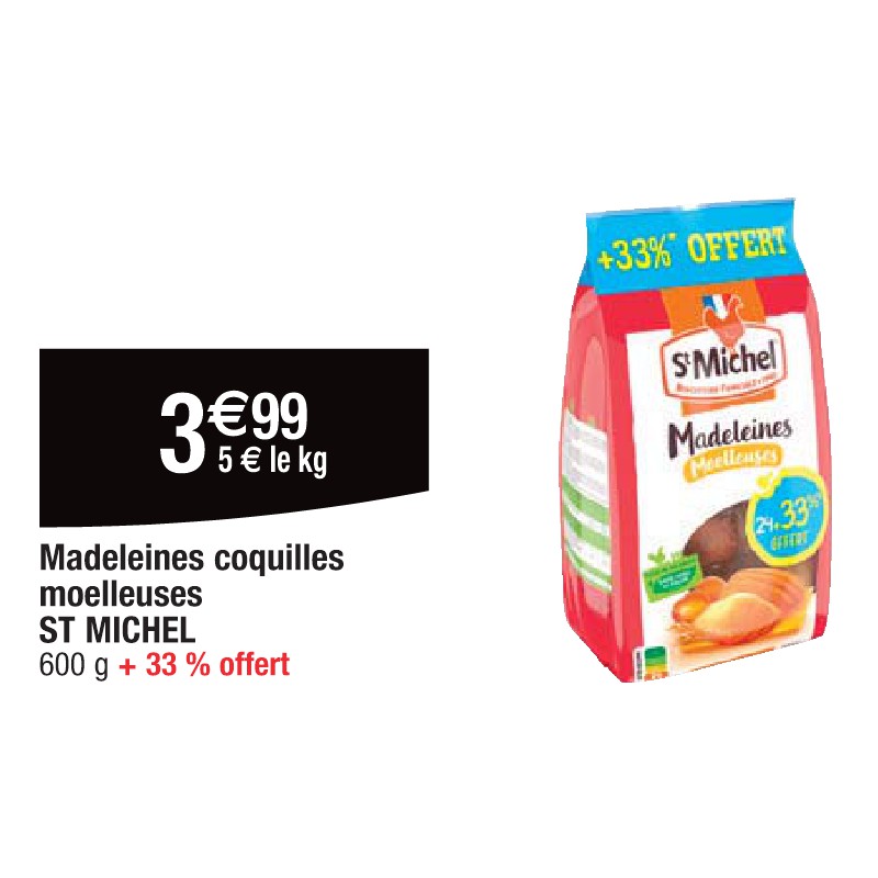 Madeleines coquilles moelleuses ST MICHEL