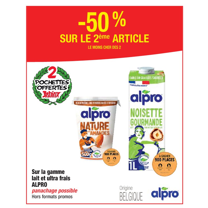 Gamme lait et ultra frais ALPRO