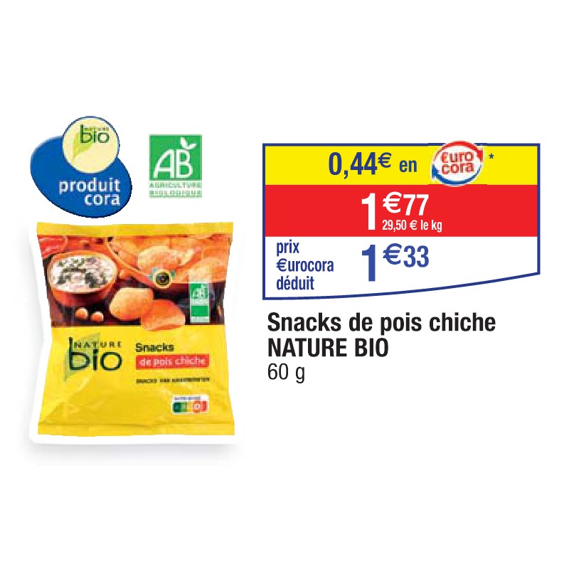 Snacks de pois chiche NATURE BIO