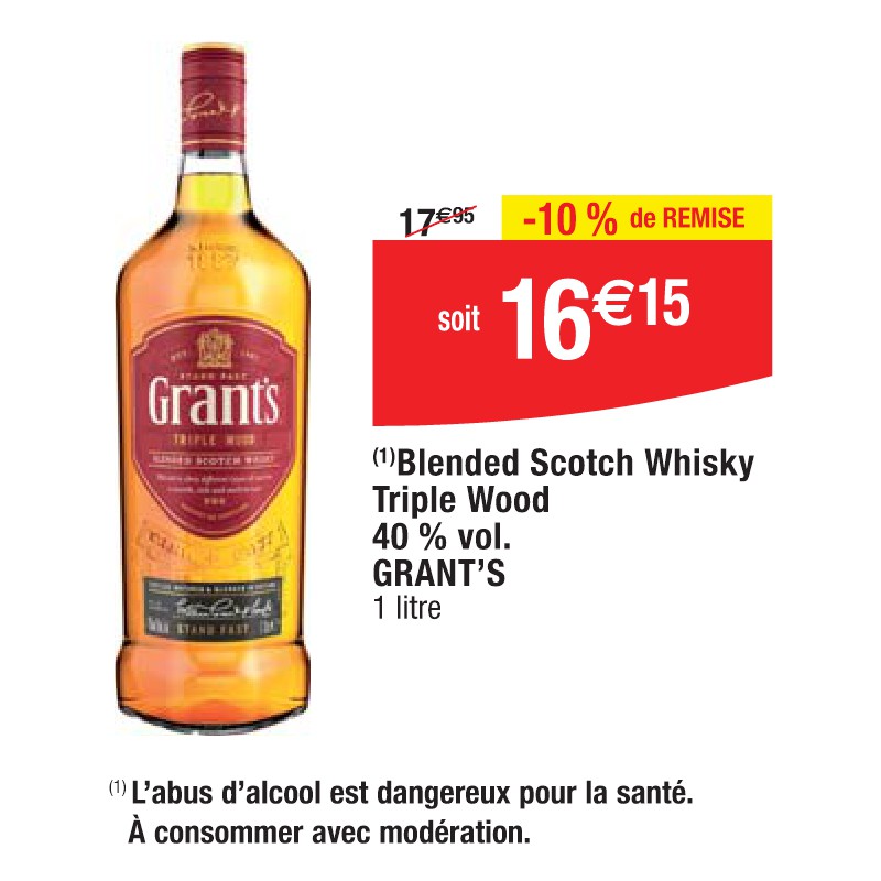 Blended Scotch Whisky Triple Wood 40 % vol. GRANT’S