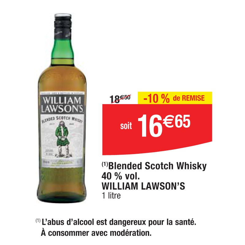 Blended Scotch Whisky 40 % vol. WILLIAM LAWSON’S