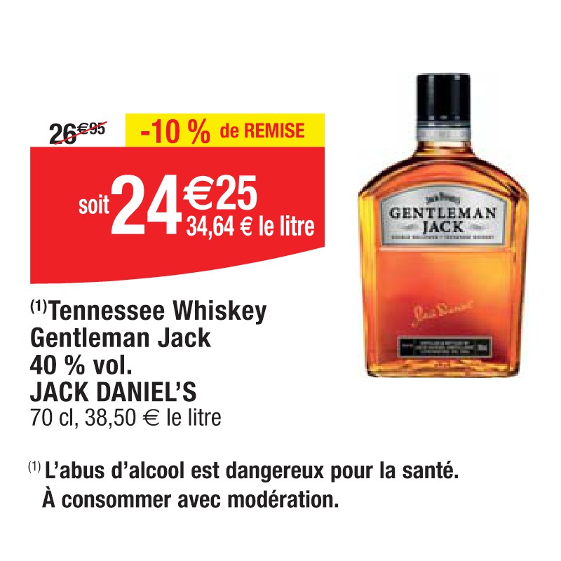 Tennessee Whiskey Gentleman Jack 40 % vol. JACK DANIEL’S