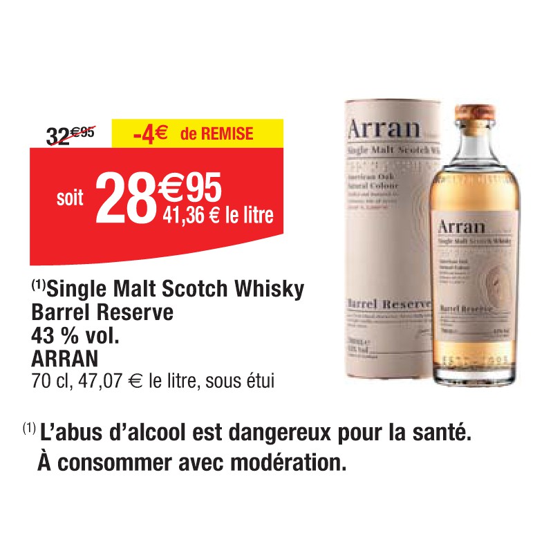 Single Malt Scotch Whisky Barrel Reserve 43 % vol. ARRAN