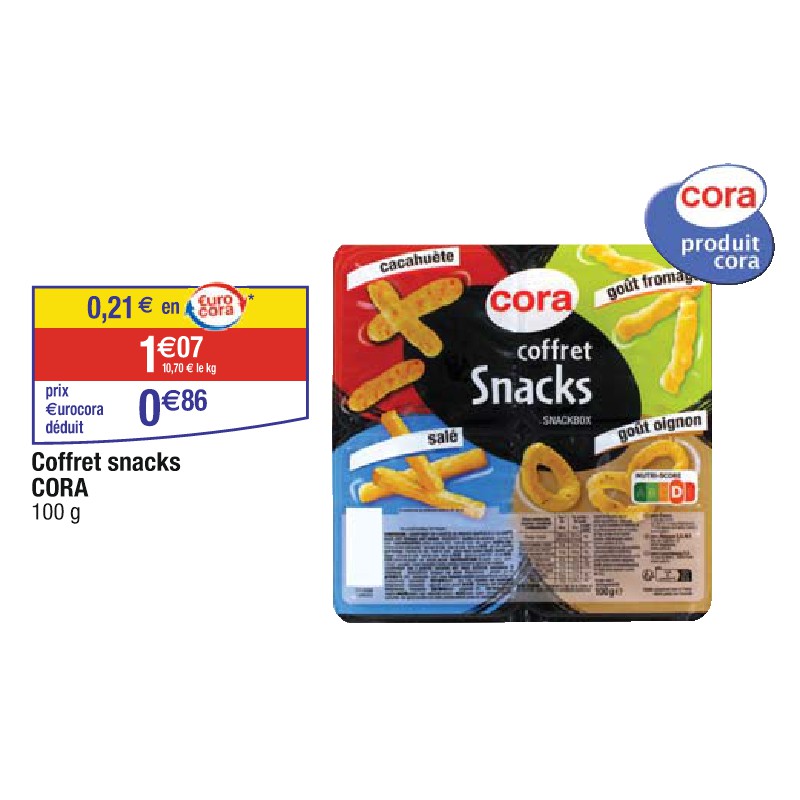 Coffret snacks CORA