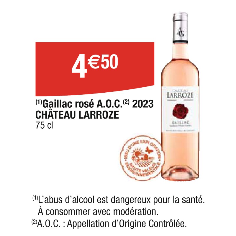 Gaillac rosé A.O.C. 2023 CHÂTEAU LARROZE