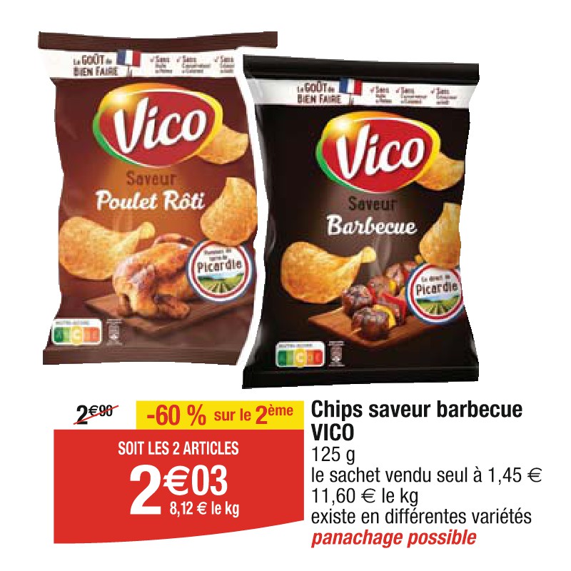 Chips saveur barbecue VICO