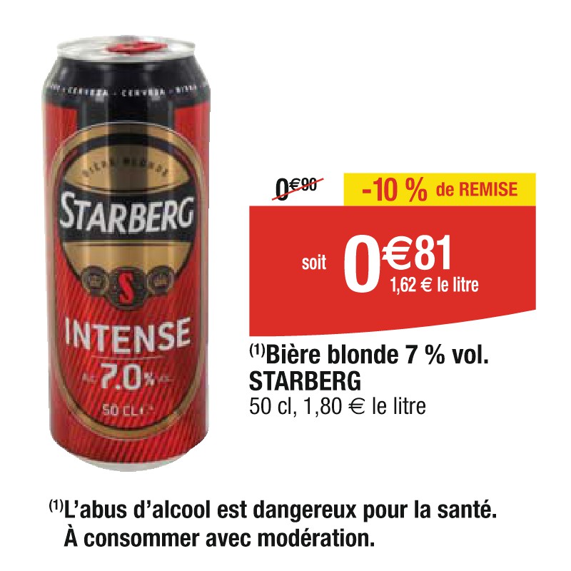 Bière blonde 7 % vol. STARBERG