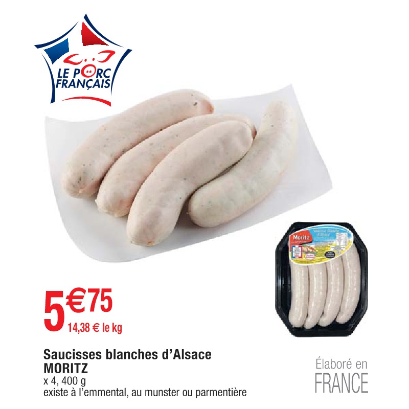 Saucisses blanches d’Alsace MORITZ