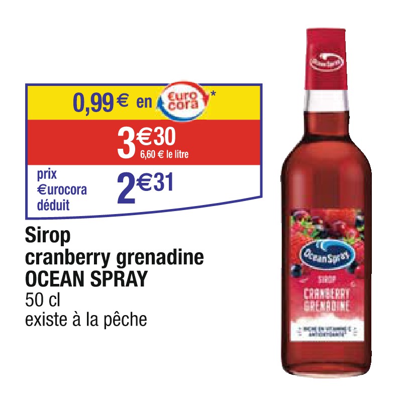 Sirop cranberry grenadine OCEAN SPRAY