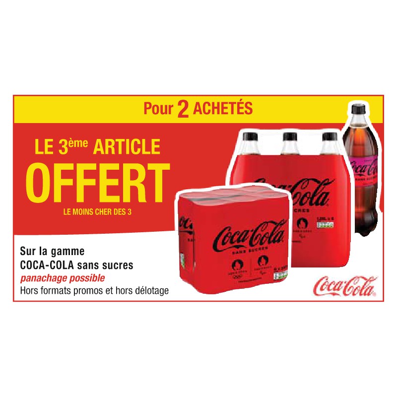 Gamme COCA-COLA sans sucres