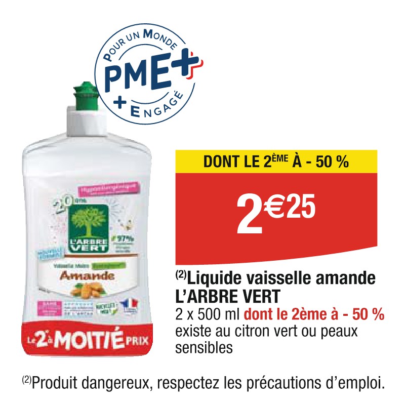 Liquide vaisselle amande L’ARBRE VERT