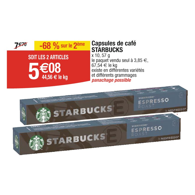 Capsules de café STARBUCKS