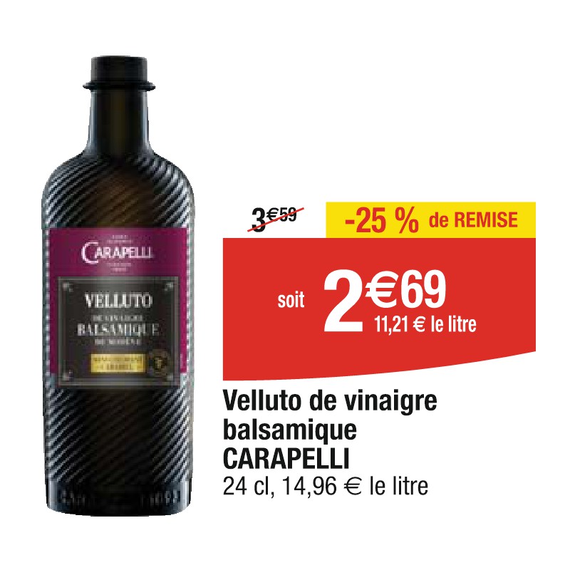 Velluto de vinaigre balsamique CARAPELLI