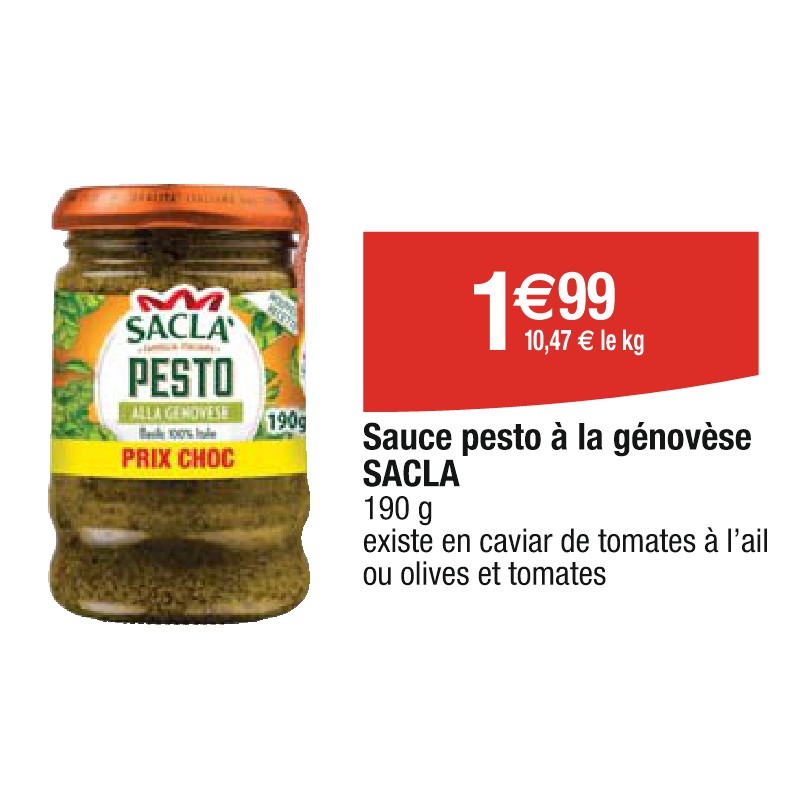 Sauce pesto à la génovèse SACLA