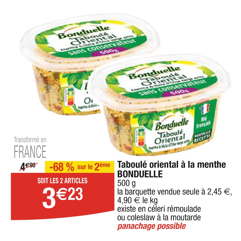 Taboulé oriental à la menthe BONDUELLE