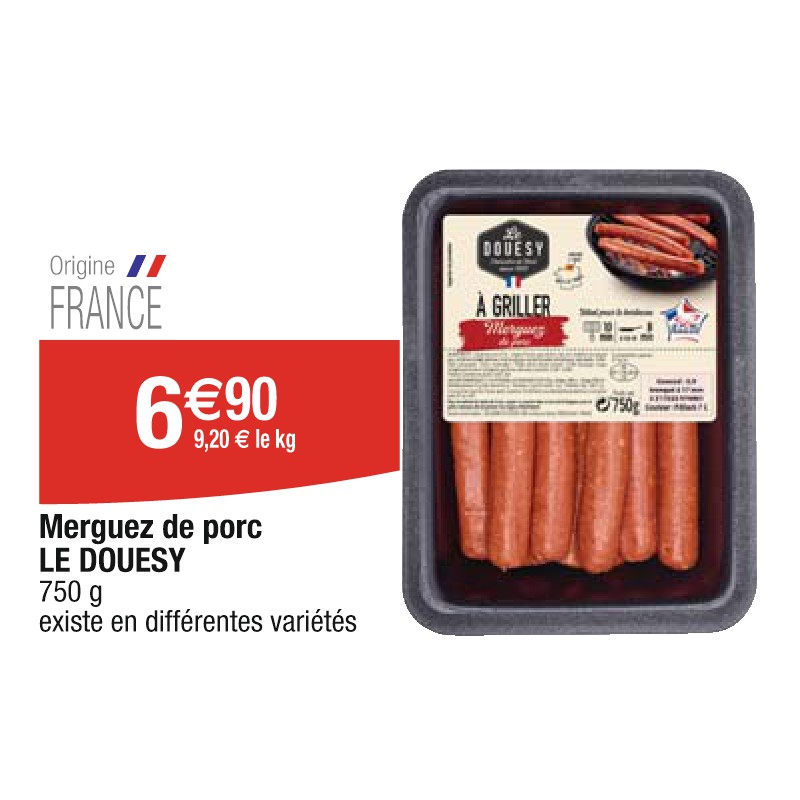 Merguez de porc LE DOUESY