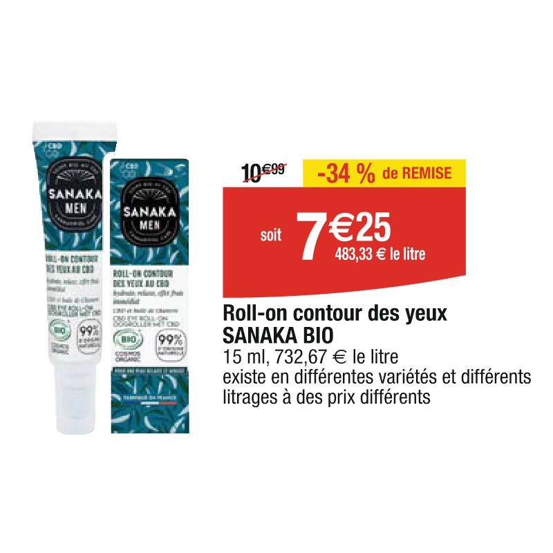 Roll-on contour des yeux SANAKA BIO