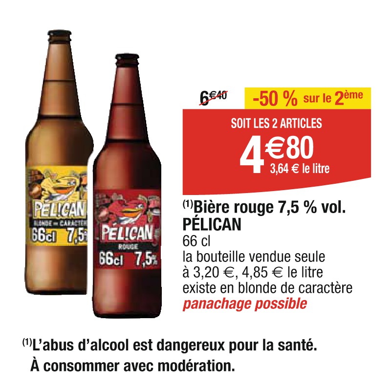 Bière rouge 7,5 % vol. PÉLICAN