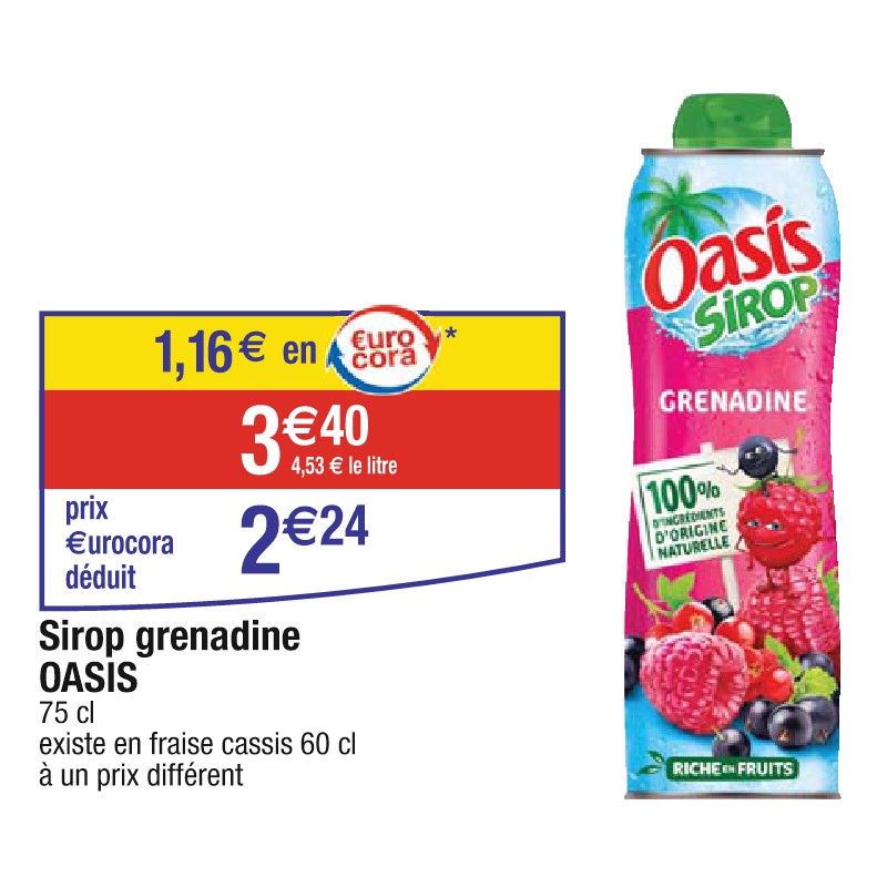 Sirop grenadine OASIS