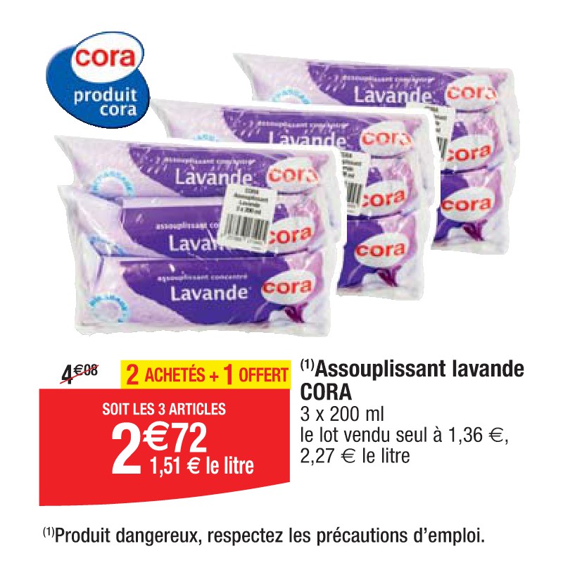 Assouplissant lavande CORA