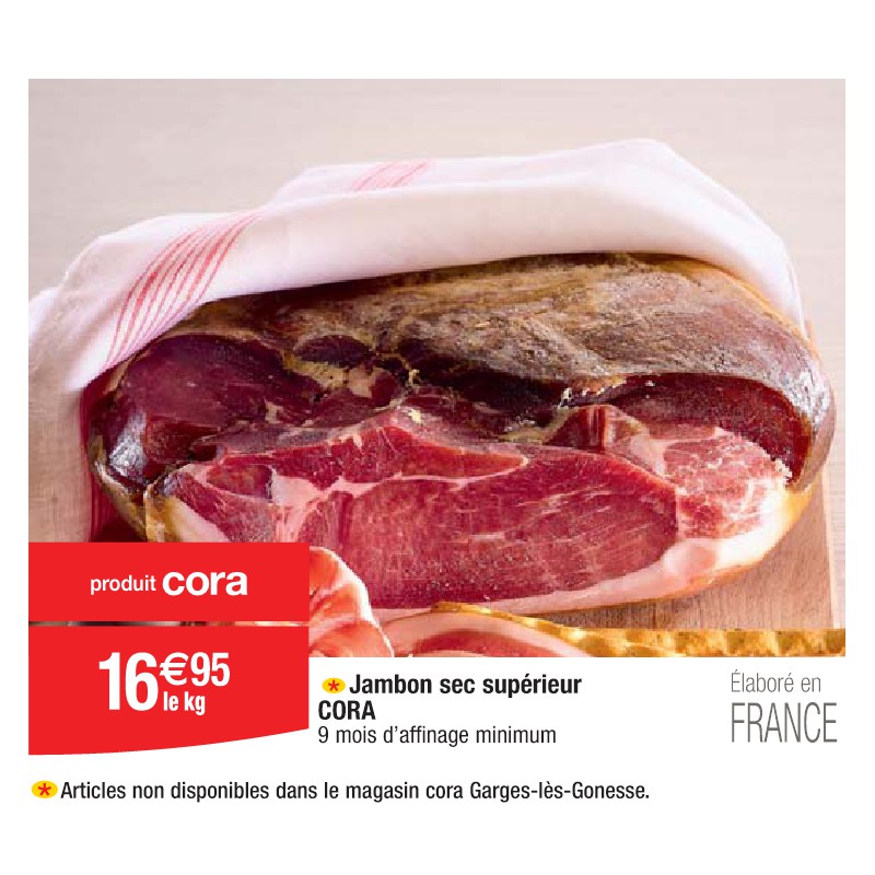 Jambon sec supérieur CORA