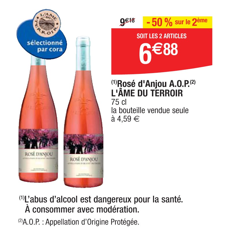 Rosé d'Anjou A.O.P. L'ÂME DU TERROIR