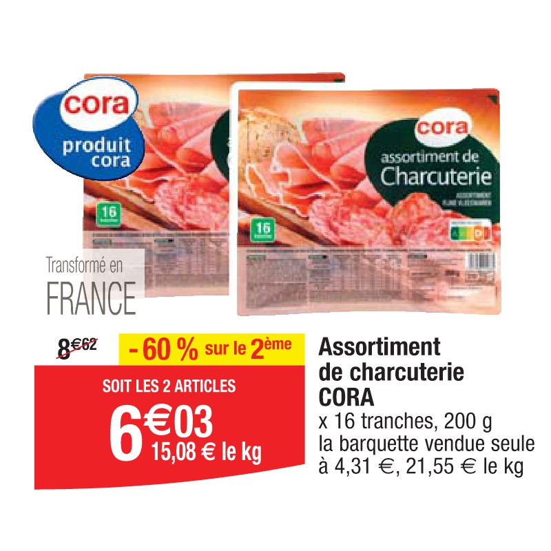 Assortiment de charcuterie CORA