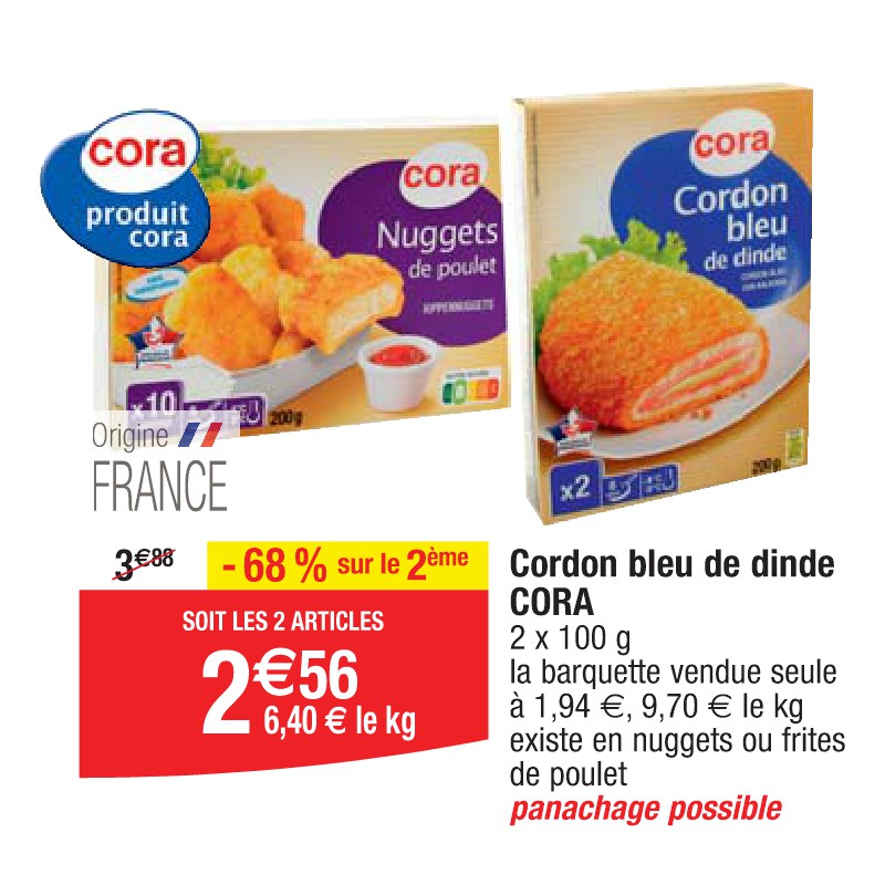 Cordon bleu de dinde CORA