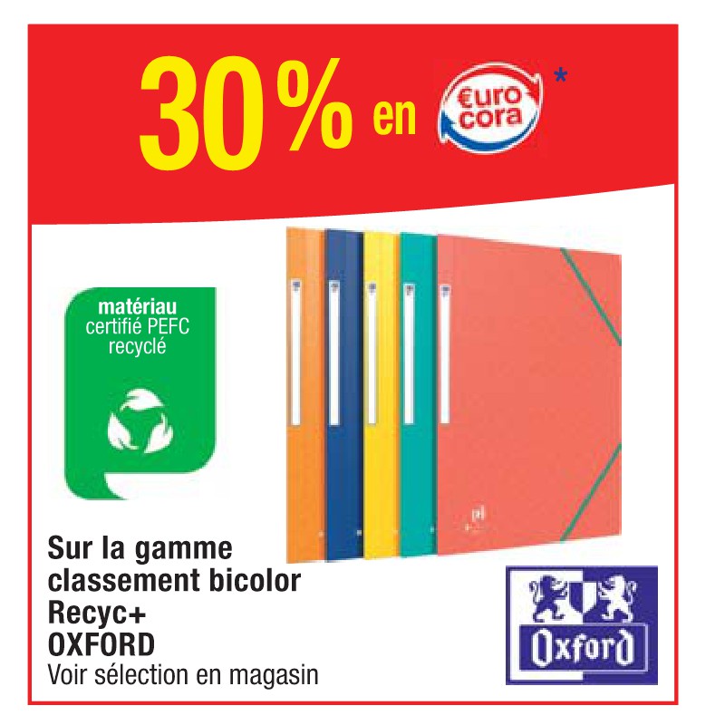 Gamme classement bicolor Recyc+ OXFORD