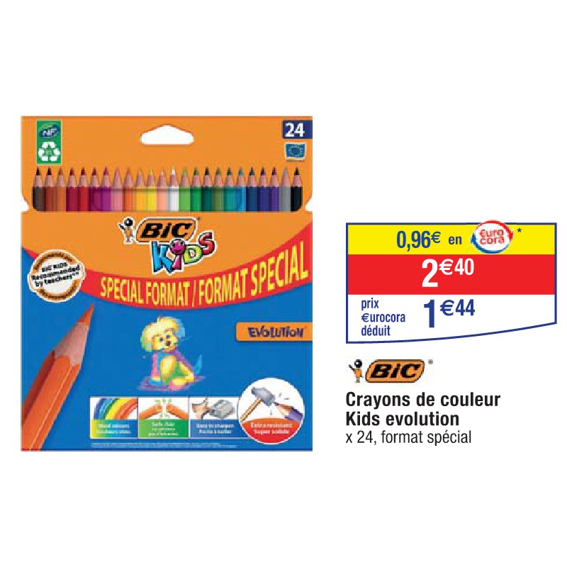 Crayons de couleur Kids evolution